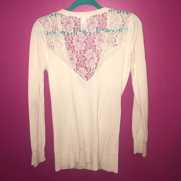 White cardigan sweater - Picture 3 of 3